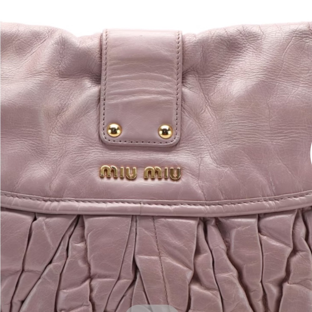 Miu Miu Mughetto Matelasse Lux Leather Coffer Bag - Picture 5 of 13